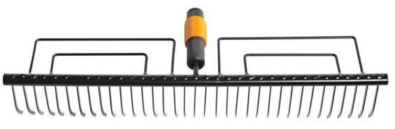 FK1000656 Fiskars Quikfit Gazonhark z/steel !DOCTYPE HTML PUBLIC "-//W3C//DTD HTML 4.0 Transitional//EN"
htmlhead
meta content="text/html; charset=unicode" http-equiv="Content-Type" /
/head
body selectionpending="true"span style="font-size: 10pt; font-family: Verdana"Brede gazonhark voor het 
verwijderen van blad en maaisel van gazons.br /br /• Te gebruiken in combinatie 
met&nbsp;Fiskars Quickfit steelbr /• Materiaal tanden: gehard 
koolstofstaal/spanbr //body/html Fiskars Gazonhark