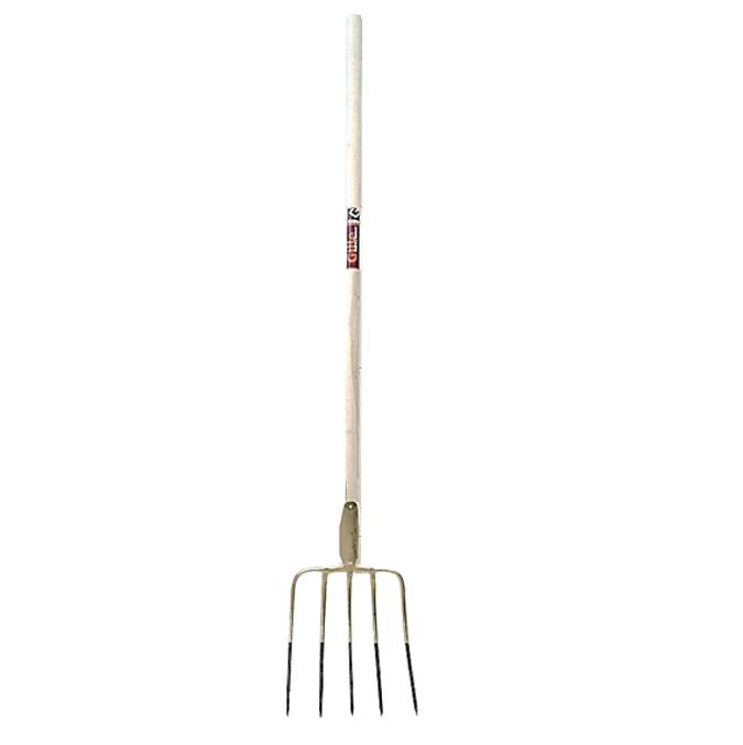 GILLE461.5 Gille mestriek 5 tanden - steel 135 cm gebogen  Gille 461.5 mestriek