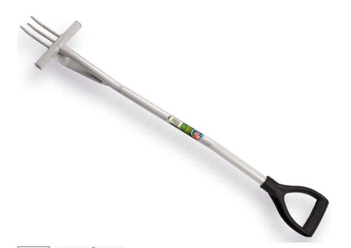 KO827070 Jacobskruidvork ATLAS 3 tands met D-steel, lengte 102 cm  Sint- Jacobskruidvork