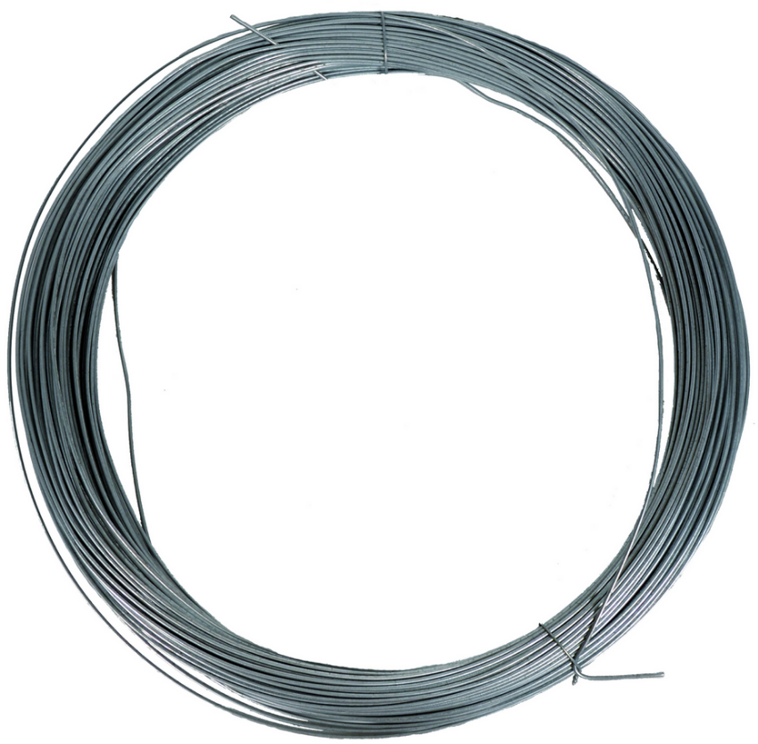 PUL066803 Pulsara Verzinkt staaldraad - zwaar- Ø 2mm - 2kg - ca 82m Verzinkt staaldraad ideaal voor permanente schapen- en koeienrasters. Zwaar verzinkt staaldraad