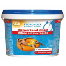 BSI6180 Snelwerkend chloor - 5 kg - BE-REG-01646 <!DOCTYPE HTML PUBLIC "-//W3C//DTD HTML 4.0 Transitional//EN">
<html><head>
<meta content="text/html; charset=unicode" http-equiv="Content-Type" />
</head>
<body>
<p>Snelwerkend chloorgranulaat voor zwembad. <br /><br />• Voor een shockbehandeling 
of regelmatig onderhoud <br />• Als algen- en bacteriëndodend middel <br />• Heeft 
geen invloed op de pH en is kalkvrij <br /><br />Gebruik: <br /><br />1. Controleer de 
pH-waarde met de Test Kit of de Test Strips <br />2. Voeg een flinke dosis 
Snelwerkend chloor (10 g per m3) + Cristal Clear toe <br />3. Micro Floc toevoegen 
en 10 – 12 uur laten filteren <br /><br />Dosering: <br /><br />• Shockbehandeling: 75 à 
100 g per 10 m³ <br />• Onderhoudsbeurt: 25 g per 10 m³ alle 2 dagen 
<br /><br />Erkenningsnummer: BE-REG-01646 <br /><br />Gebruik biociden veilig. Lees 
voor gebruik eerst het etiket en de productinformatie. Bescherm het leefmilieu 
en de volksgezondheid.</p></body></html> BSI Snelwerkend chloor 6180