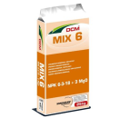 DCM1000213 DCM Mix 6 (MG) 6-3-18+3 - 25 kg Meststof hoog in kalium.
Specifieke formule voor de najaarsbemesting van gras maar ook geschikt voor kaliumbehoeftige gewassen zoals sierplanten, vruchtgroenten, boomkwekerij- en wortelgewassen. 
Het toegevoegde magnesium zorgt voor een frisgroene bladkleur.

Gebruik: 5 - 15 kg / 100 m²

 DCM Mix 6 - 25 kg