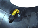 EURO7400552 Meststofstrooier binnenband SHAK gebogen ventiel 350-6  EURO7400552