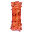 FERMAA111010 Touw gedraaide polyprop. oranje 10 mm - 10 m  Ferma A111010 touw oranje