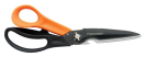 FK1000809 Fiskars Multifunctionele schaar 23 cm De Fiskars Cuts+More schaar is de ultieme universele schaar die niet mag ontbreken in de keuken, tuin of garage: je kunt er niet alleen mee knippen, maar ook draad mee snijden, een fles mee openen, of als mes gebruiken als je de lemmeten losmaakt. Fiskars Schaar
