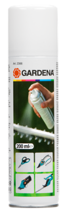 GAR02366-20 Gardena Onderhoudsspray Haalt vuil los - voorkomt roestvorming.

De Onderhoudsspray is ideaal voor onderhoud aan uw tuingereedschap. 
Deze spray verbetert de glijkwaliteiten en vermindert slijtage van de messen. 
De onderhoudsspray weekt vuil los en voorkomt roestvorming op metalen onderdelen. 
Het is biologisch afbreekbaar en zuinig in gebruik. 
Inhoud: 200 ml.
 Onderhoudsspray