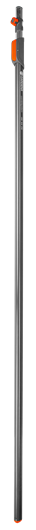 GAR03721-20 Gardena Telescoopsteel 210-390 cm De Gardena telescoopsteel is ideaal om hoogtes te bereiken tot ongeveer 6 meter. Hij is verlengbaar in stappen van 26cm van 210 tot 390 cm. Dit maakt het mogelijk om veilig in hoogtes te werken. De steel is in aluminium, robuust en licht dit is zeer belangrijk aangezien de steel hoog moet worden gehouden. Telescoopsteel 210-390 cm
