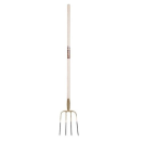 GILLE461.4 Gille mestriek 4 tanden - steel 135 cm gebogen  Gille 461.4 mestriek