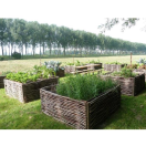 HAZTFS3 Bloembakpanelen in hazelaar (4 st) LxBxH 120x120x60 cm Horizontaal geweven panelen in hazelaar.
Kan gebruikt worden als bloembak of groentenbak.
Natuurlijk en zeer decoratieve elementen in uw tuin.
Hoge kwaliteit.
Verder onderhoud overbodig.
Integreert zich volledig in uw tuin.

 Bloembakpanelen TFS