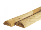 HOUT51 Houten paal halfrond NATUUR 200 cm x 8  HOUT50