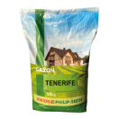 PHILIPS7 Graszaad sportgazon Tenerife 10 kg Tenerife, speciaal ontwikkeld voor zeer extreme omstandigheden.

Mengsel hoofdzakelijk samengesteld op basis van zodevormend rietzwenkgras. Naast het rietzwenkgras zit er ook nog 15% engels raaigras en 15% veldbeemdgras in om het gras mooi te laten aansuiten en eventueel gaten te laten dichtgroeien.
De wortels van het rietzwenkgras groeien tot wel 50cm diep om water te kunnen opnemen.
Het graszaad kan perfect worden toegepast op een zeer droge zandgrond en is daarenboven beter 'zouttolerant'. Tenerife