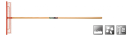 POLET0303001 Polet Gazonhark 580 mm m/steel Gazonhark met essen steel, ideaal om gemaaid gras en bladeren samen te harken.

• 32 rood gelakte tanden uit veerstaal 
• Afmetingen hark: 13 x 58 cm 
• Lengte steel: 150 cm Polet 0303001