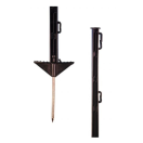 PUL019663 Pulsara Kunststof paal 1,05m zwart (10 stuks) Kunststof afrasteringspalen.
Wilt u een deel van een weiland afzetten om er schapen te laten lopen? Met deze kunststof afrasteringspalen van Pulsara zet u eenvoudig het gewenste gebied af. De set bestaat uit 10 afrasteringspalen, die gemaakt zijn van stevig kunststof. De paaltjes zijn aan de onderzijde voorzien van een stevige voet met een metalen spies, zodat u ze eenvoudig in de grond kunt bevestigen.
 
Zeven draadhouders.
Deze afrasteringspalen zijn 105 centimeter hoog (exclusief grondpen) en zijn uitgerust met zeven draadhouders op verschillende hoogtes. Ze zijn geschikt voor draad, koord en lint van maximaal 20 millimeter. Deze afrasteringspaaltjes kunt u gebruiken voor een omheining. Dat maakt ze geschikt om te gebruiken voor rundvee, schapen en geiten.  Pulsara Kunststof paal 019663