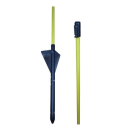 PUL024926 Pulsara Glasfiberpaal geel 1,10m (10 stuks) Glasfiber paal geel ø 10 mm met top- en tussenisolator. 
De paal heeft een sterke intrap. 
Gebruik 013258 als extra tussenisolator. Pulsara glasfiberpaal 024926