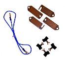 PUL056033 Pulsara Lintverbinderset 40mm, met 90 cm kabel Voor het onderling verbinden van 2 rijen lint. Geschikt voor lint tot 40 mm. Met 90 cm kabel en vleugelmoeren.  Lintverbinderset