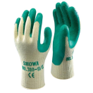 SHOWA3107S Handschoen Showa 310 Groen 7/S Deze handschoen voor algemeen gebruik, die bekend staat om haar comfort en goede grip, is ergonomisch ontworpen voor uitstekende prestaties bij uiteenlopende toepassingen.

Het ademende ontwerp met open rug zorgt voor een aangename temperatuur en de elastische manchet voorkomt dat er vuil in de handschoen komt.

Het palmstuk is afgewerkt met natuurrubber met een ruwe textuur, wat zorgt voor maximale grip en beweeglijkheid. Handschoen Showa 310