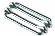 PUL058082 Pulsara Lintverbinder 40mm (5 stuks) Voor het verbinden van 40 mm lint. Uitgevoerd in RVS. Lintverbinder